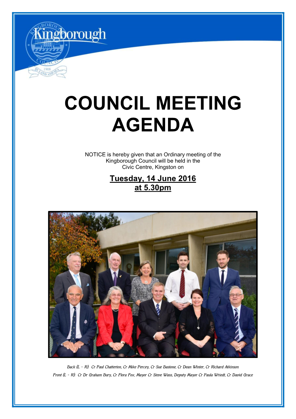 Council Meeting Agenda No. 11