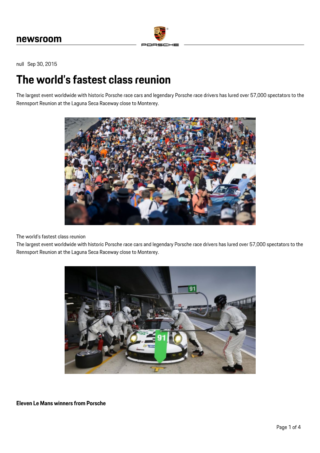 The World's Fastest Class Reunion