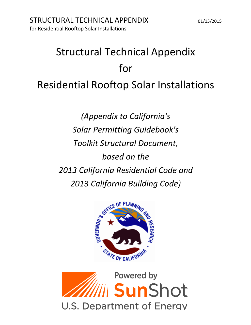 Solar Technical Appendix