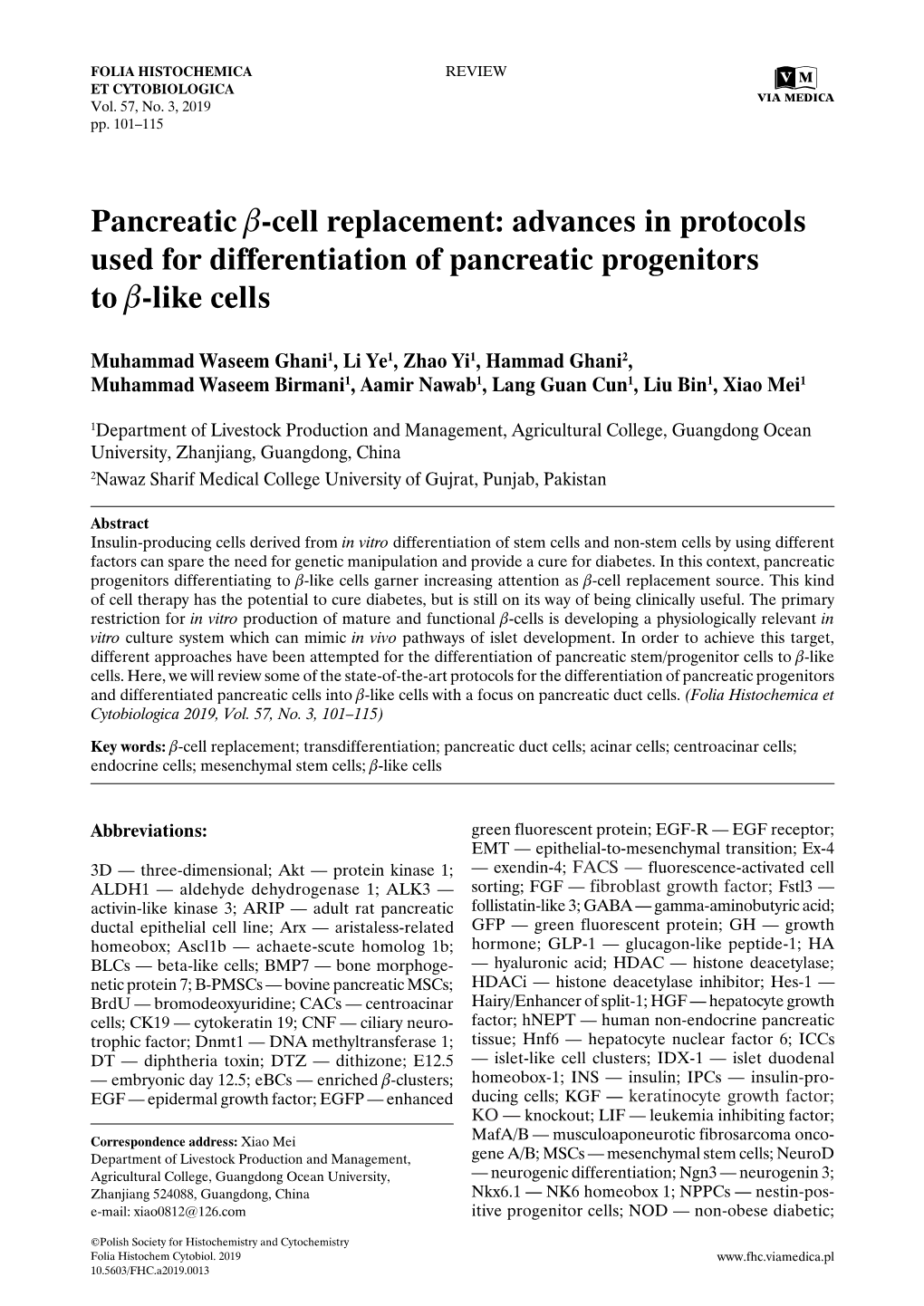 Pancreatic B-Cell Replacement: Advances in Protocols Used for Differentiation of Pancreatic Progenitors to B-Like Cells