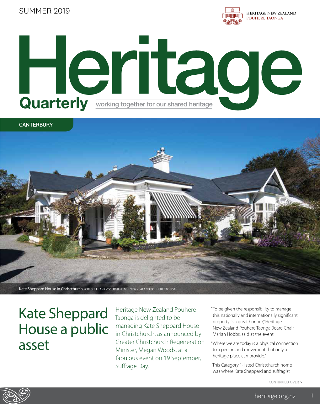 Kate Sheppard House a Public Asset Explore Our Most Important Movement and Their Relevance Today