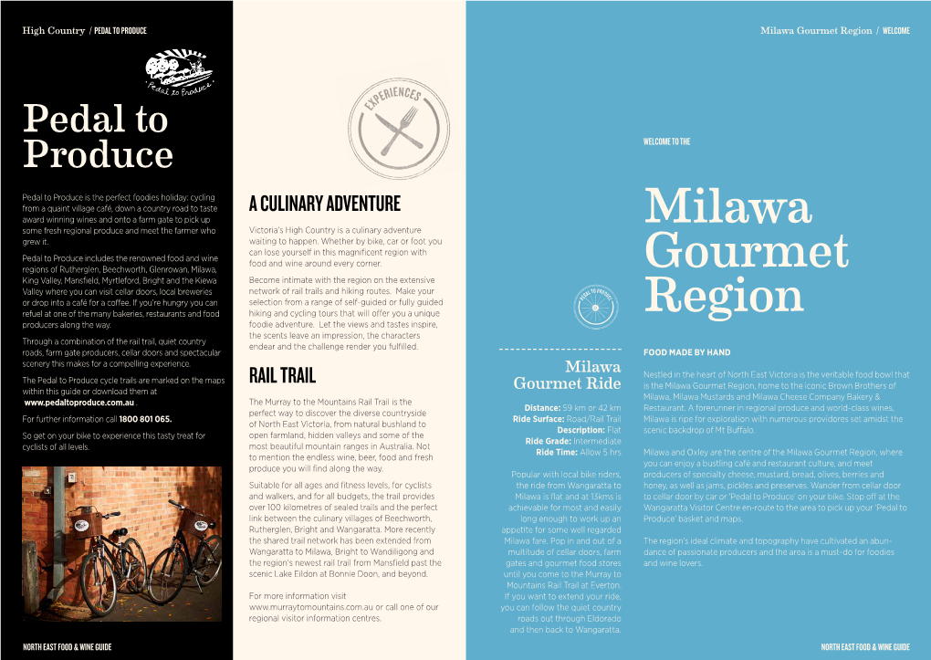 Milawa Gourmet Region / WELCOME