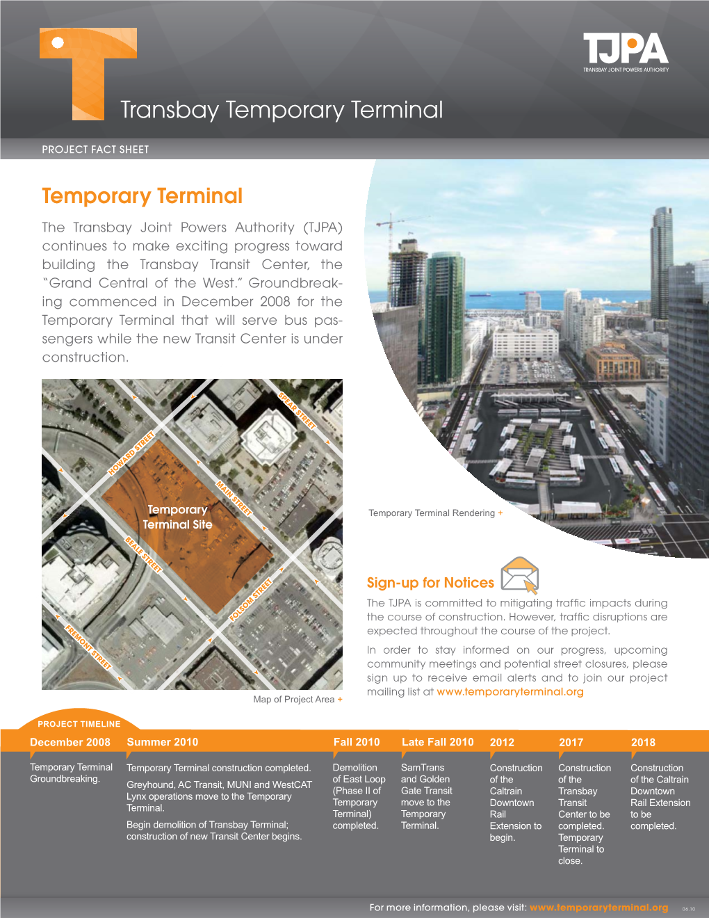 Transbay Temporary Terminal : Project Fact Sheet