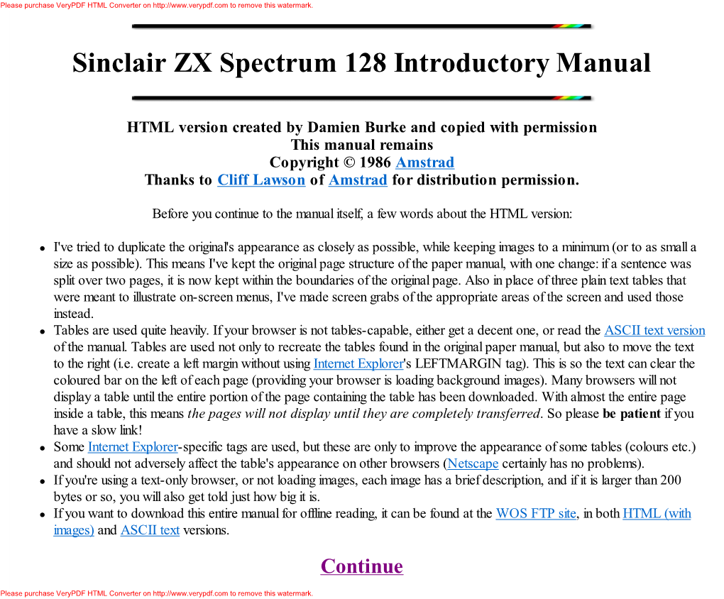 Sinclair ZX Spectrum 128 Introductory Manual