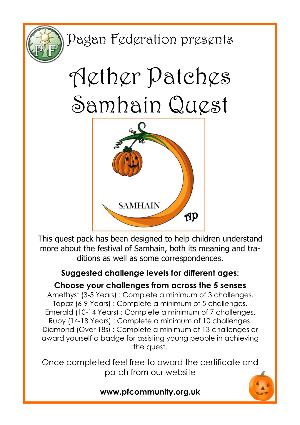 Samhain Quest Pack