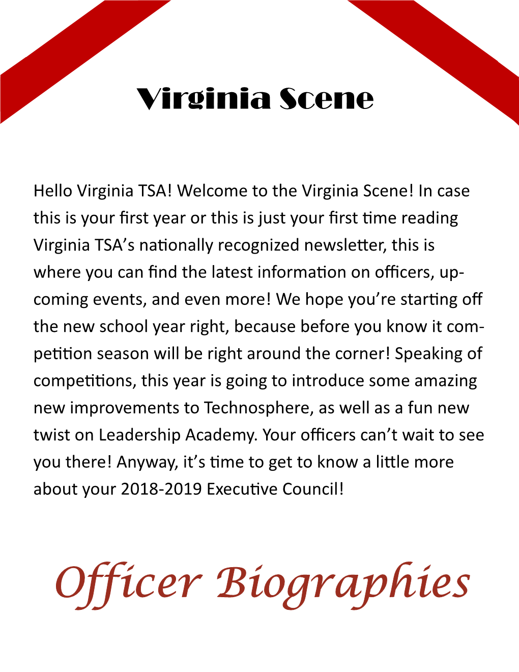 The Virginia Scene 39-1