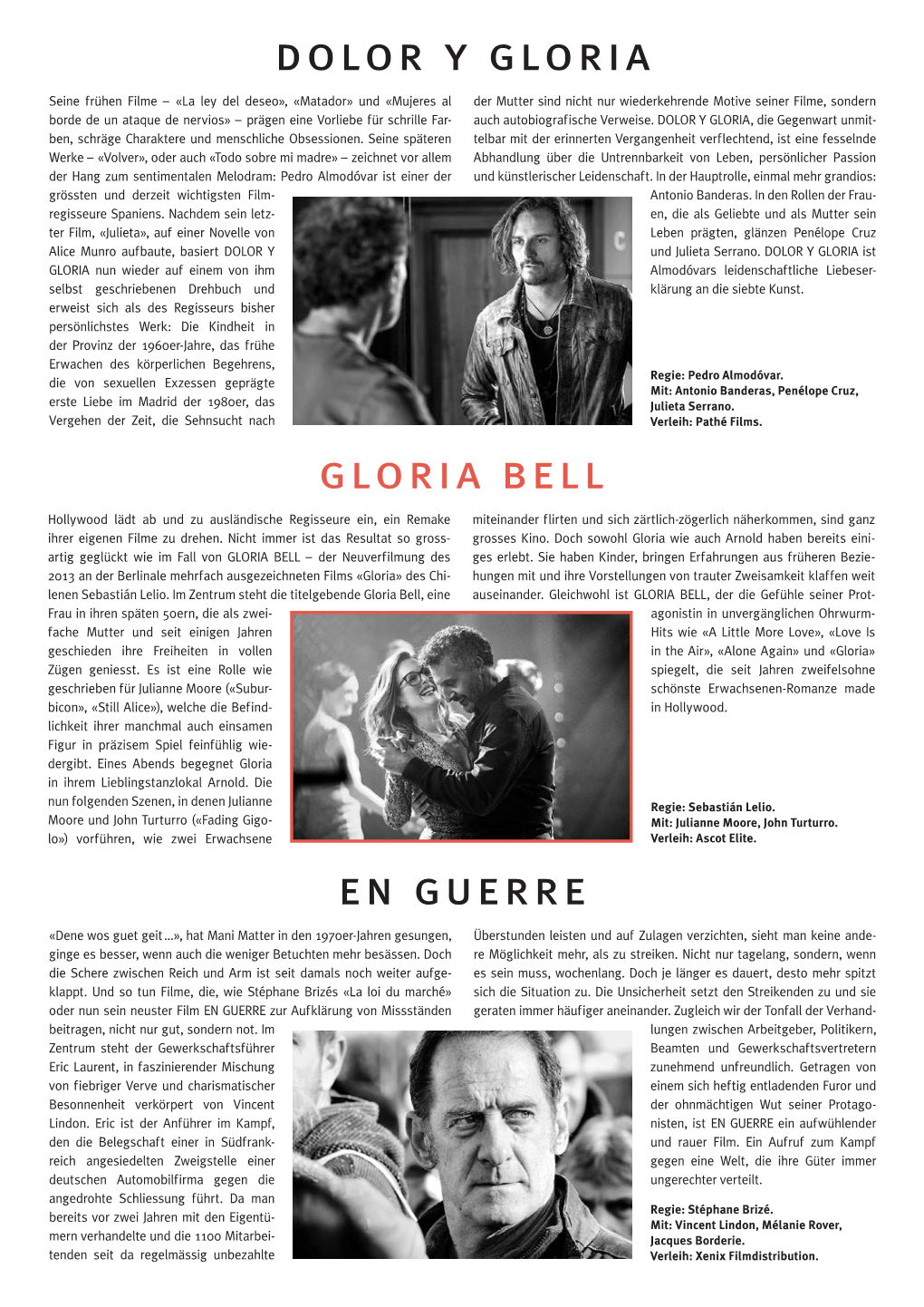 Gloria Bell Dolor Y Gloria En Guerre