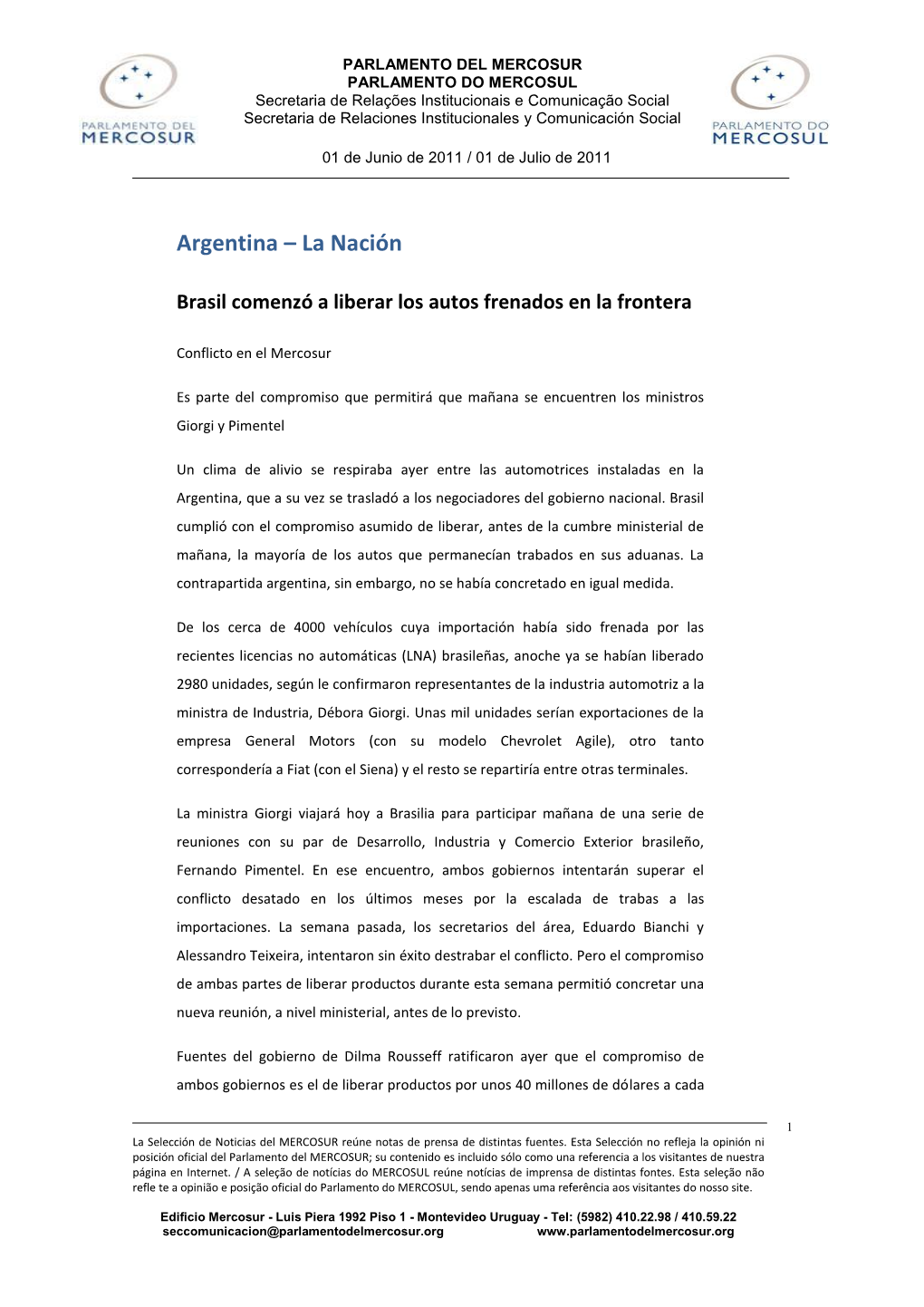 Argentina – La Nación