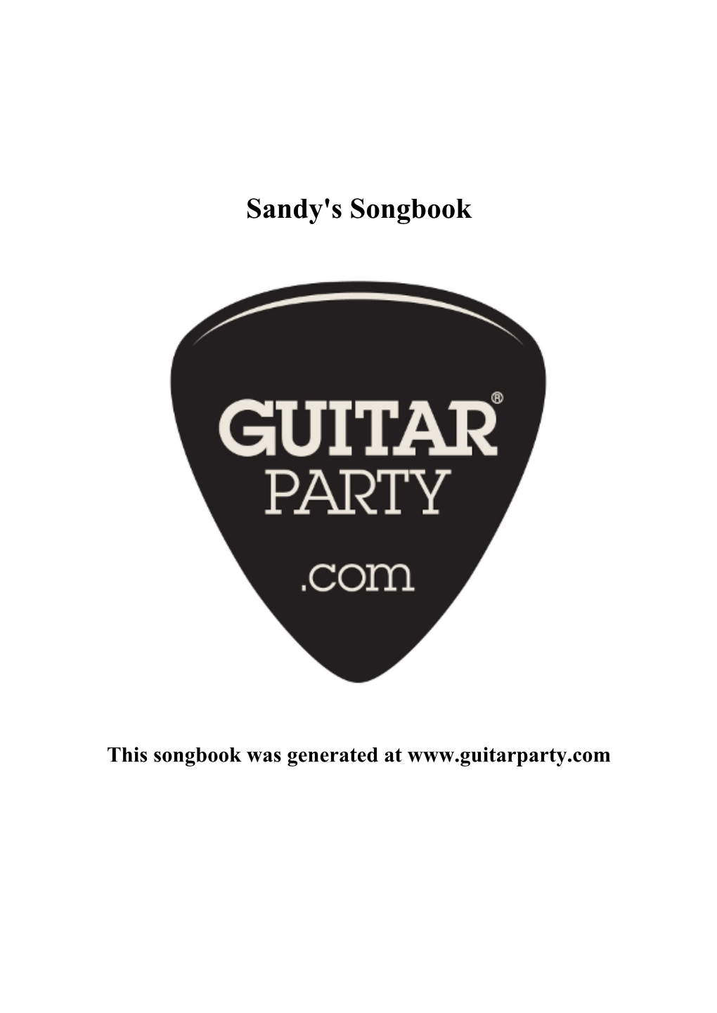 Sandy's Songbook