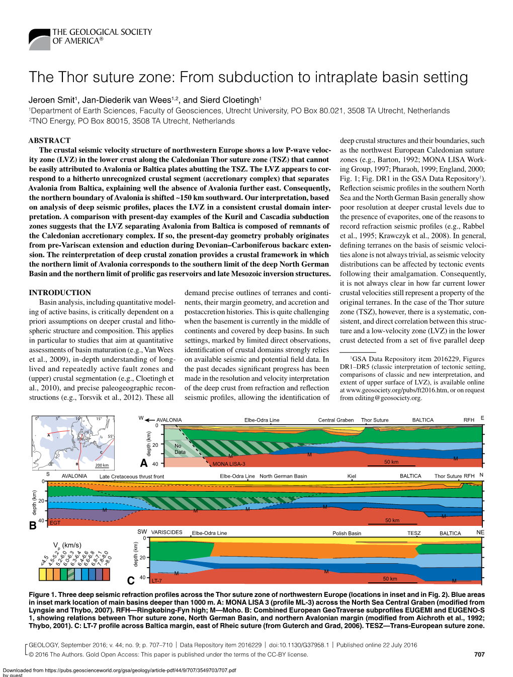 The Thor Suture Zone: from Subduction to Intraplate Basin Setting