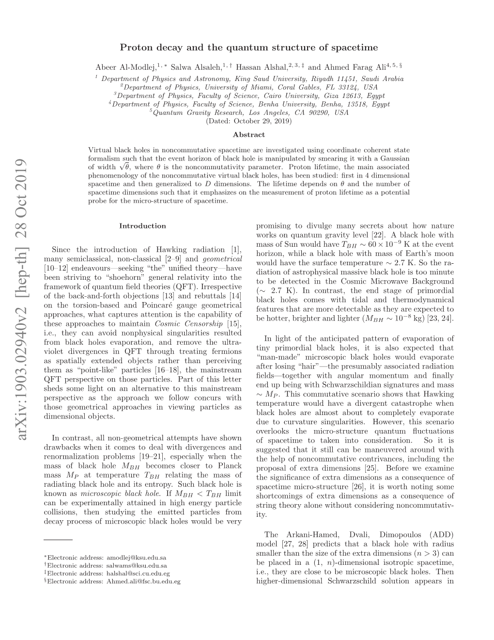 Arxiv:1903.02940V2