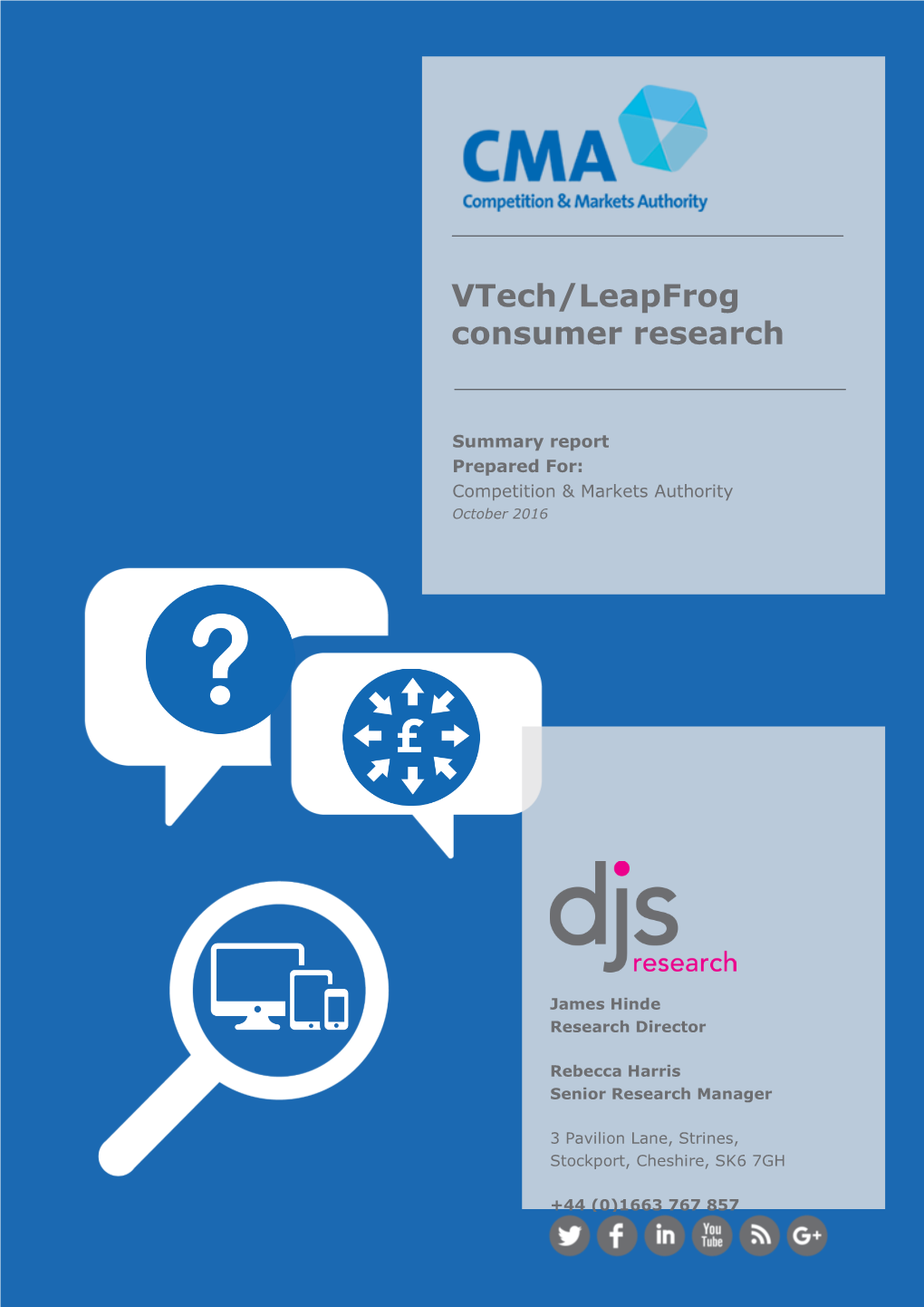 Vtech/Leapfrog Consumer Research