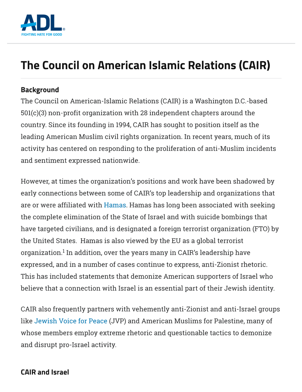 The Council on American Islamic Relations (CAIR)