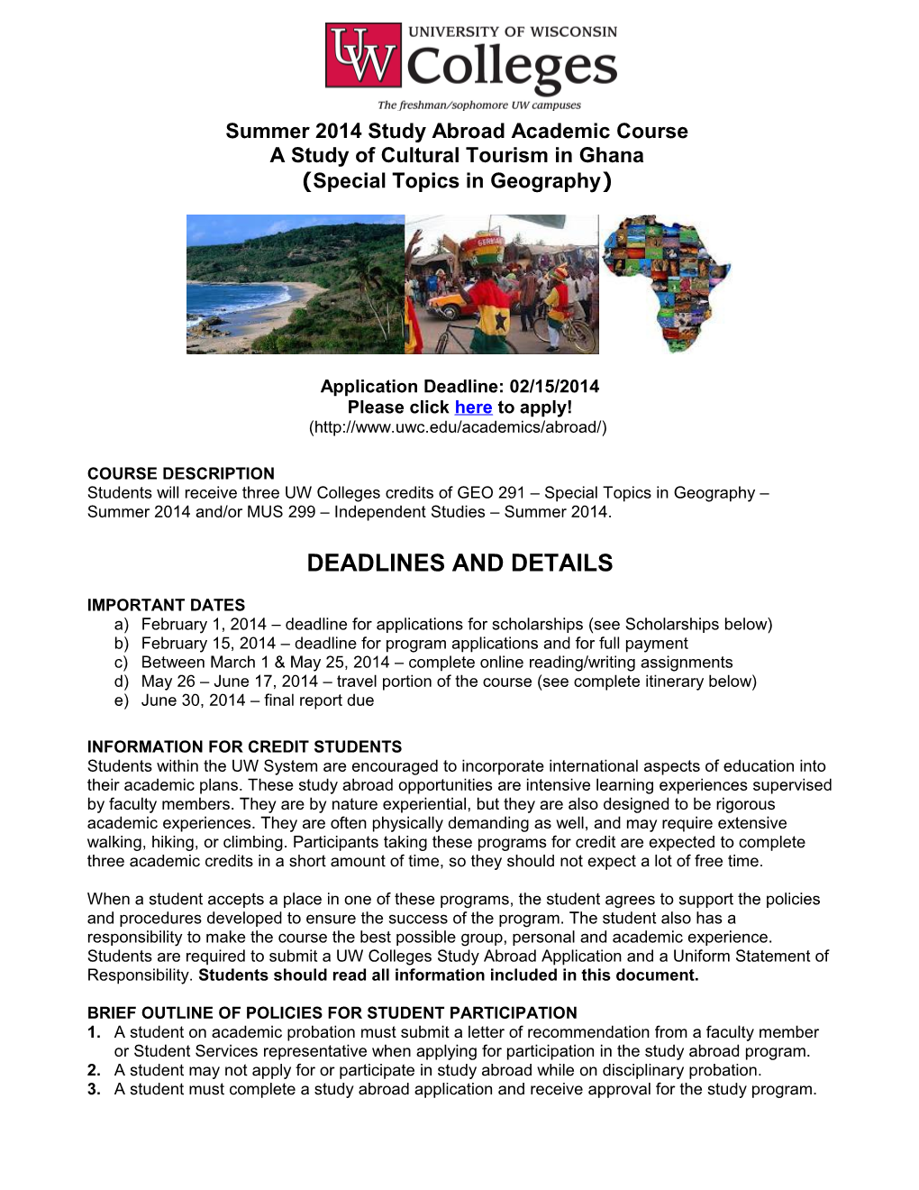 China Study Abroad Trip Deadlines and Details