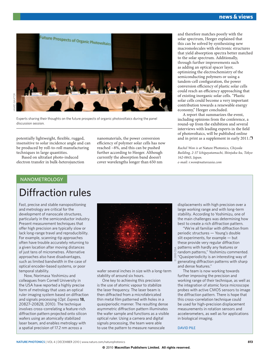 Nanometrology: Diffraction Rules