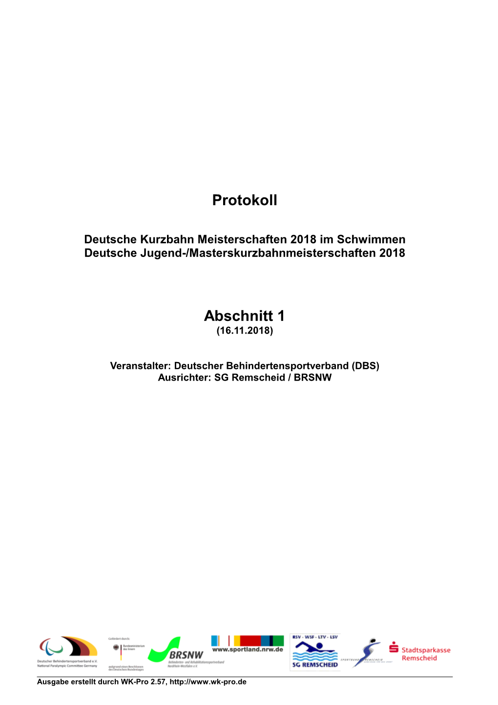 Protokoll Abschnitt 1