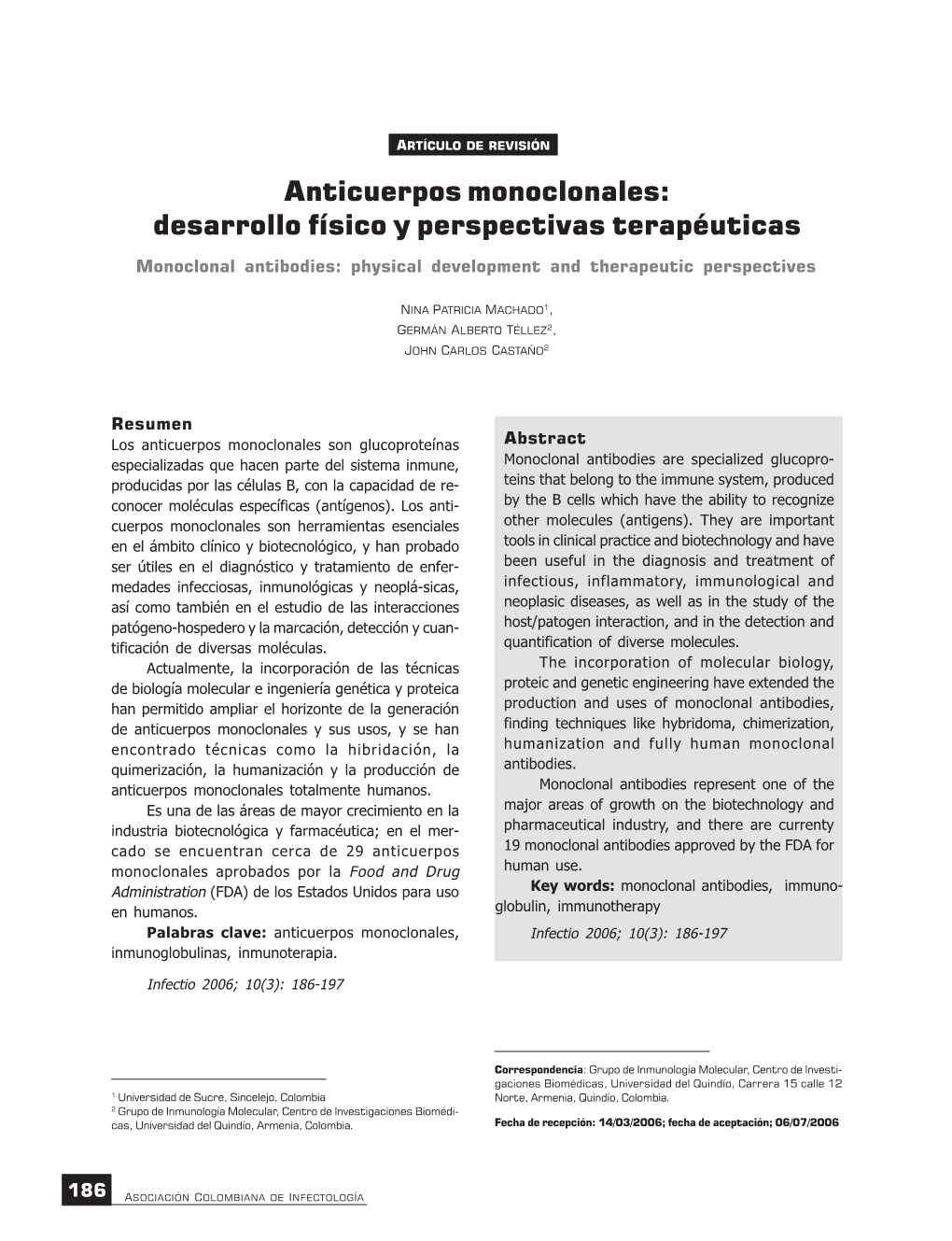 Anticuerpos Monoclonales: Desarrollo Físico Y Perspectivas Terapéuticas