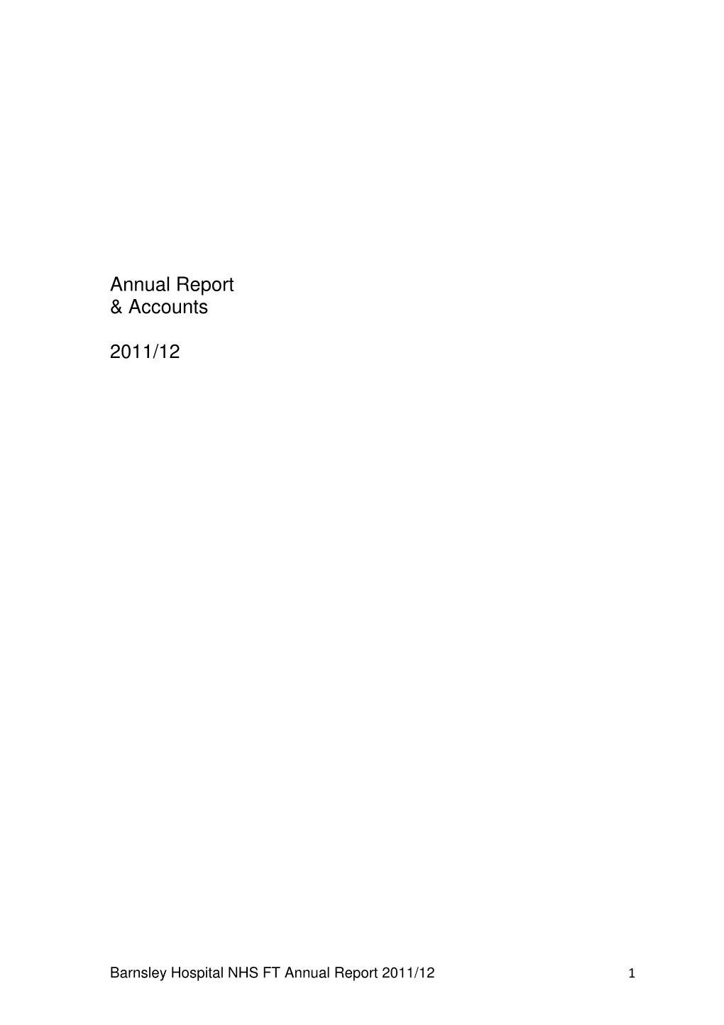 Annual Report & Accounts 2011/12