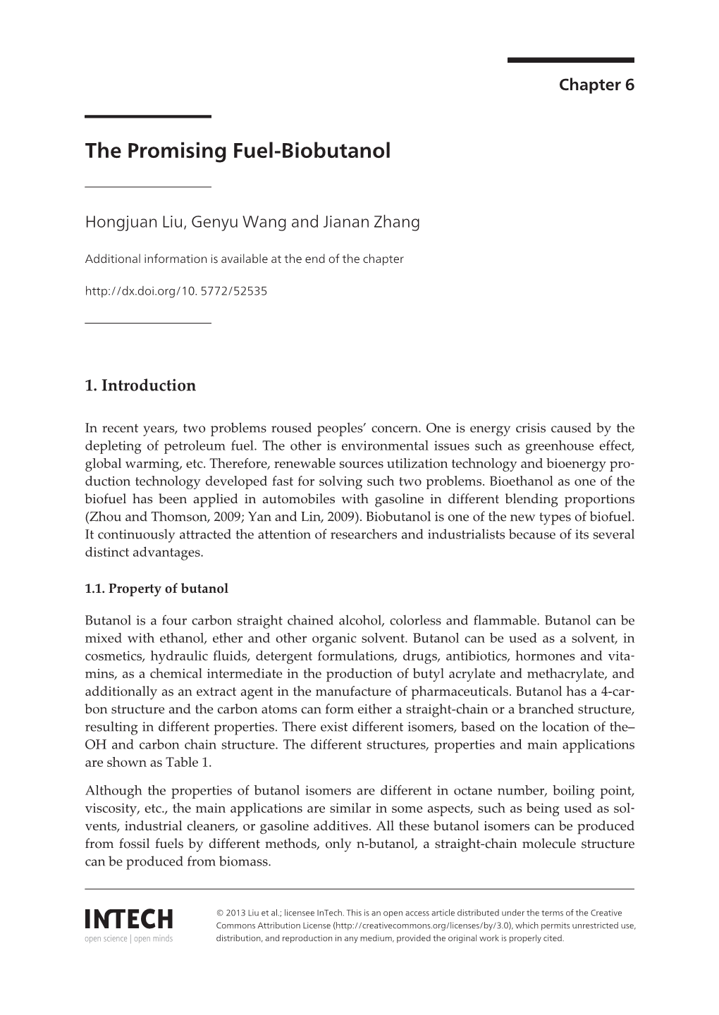 The Promising Fuel-Biobutanol