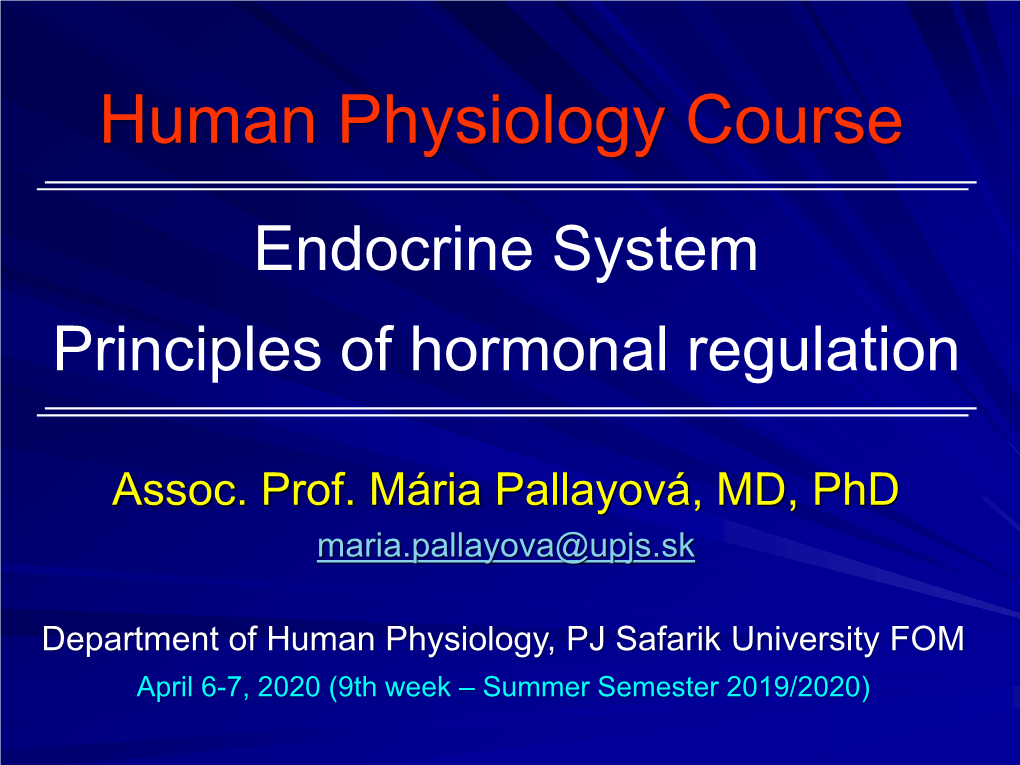 Human Physiology Course