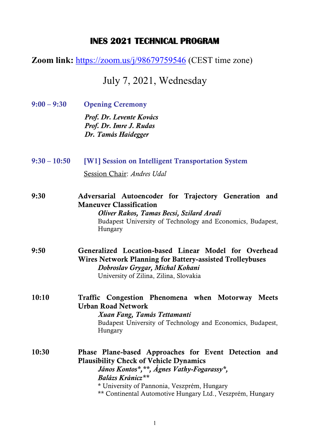 Final Program