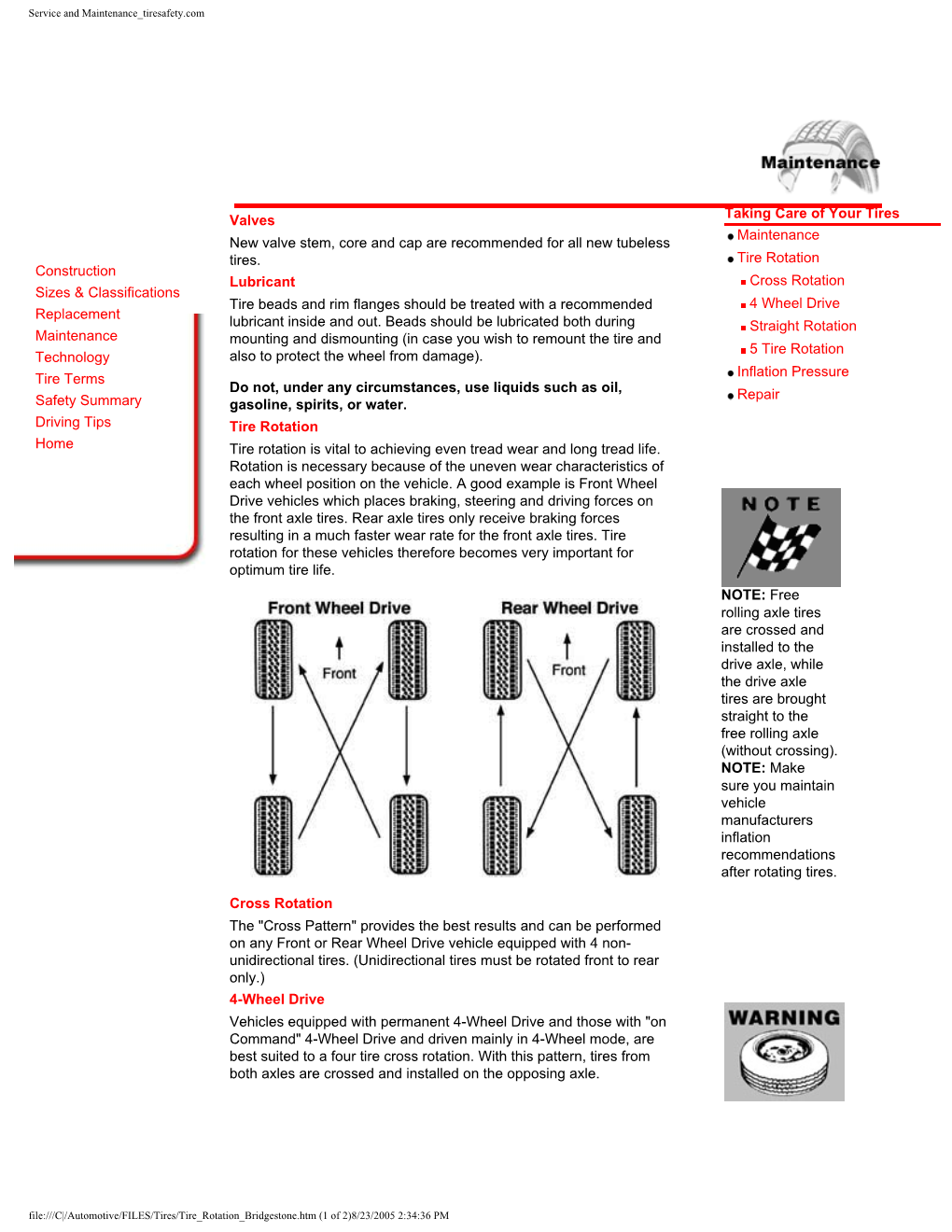 Tire Rotation Tips from Bridgestone