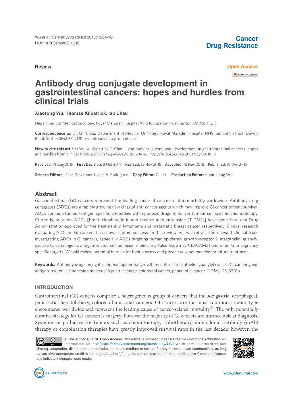 Antibody Drug Conjugate Development in Gastrointestinal Cancers: Hopes and Hurdles from Clinical Trials