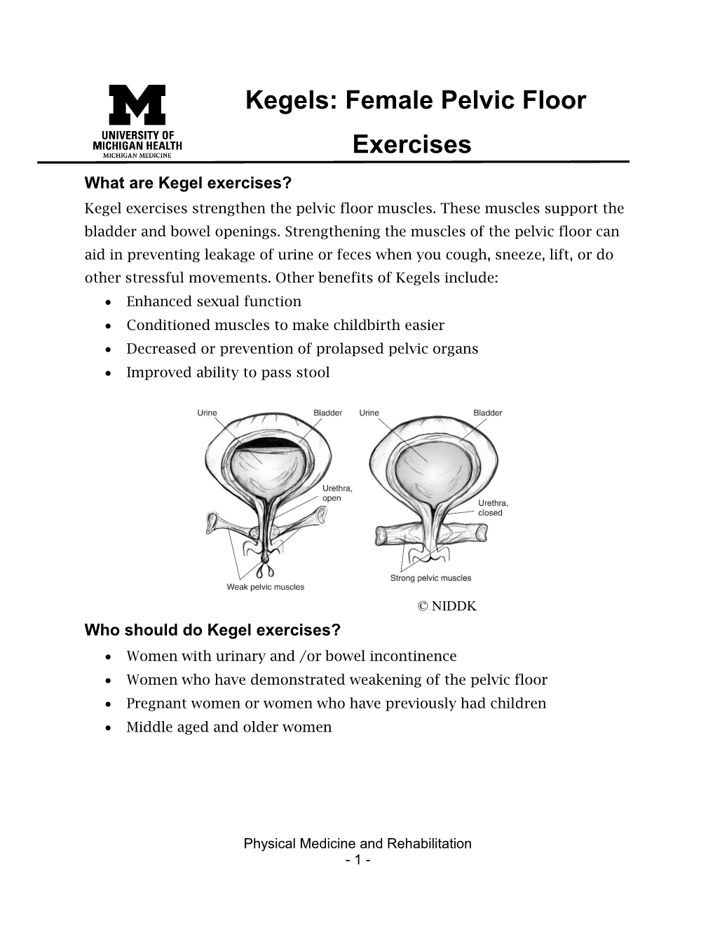 Kegels: Female Pelvic Floor Exercises What Are Kegel Exercises? Kegel Exercises Strengthen the Pelvic Floor Muscles