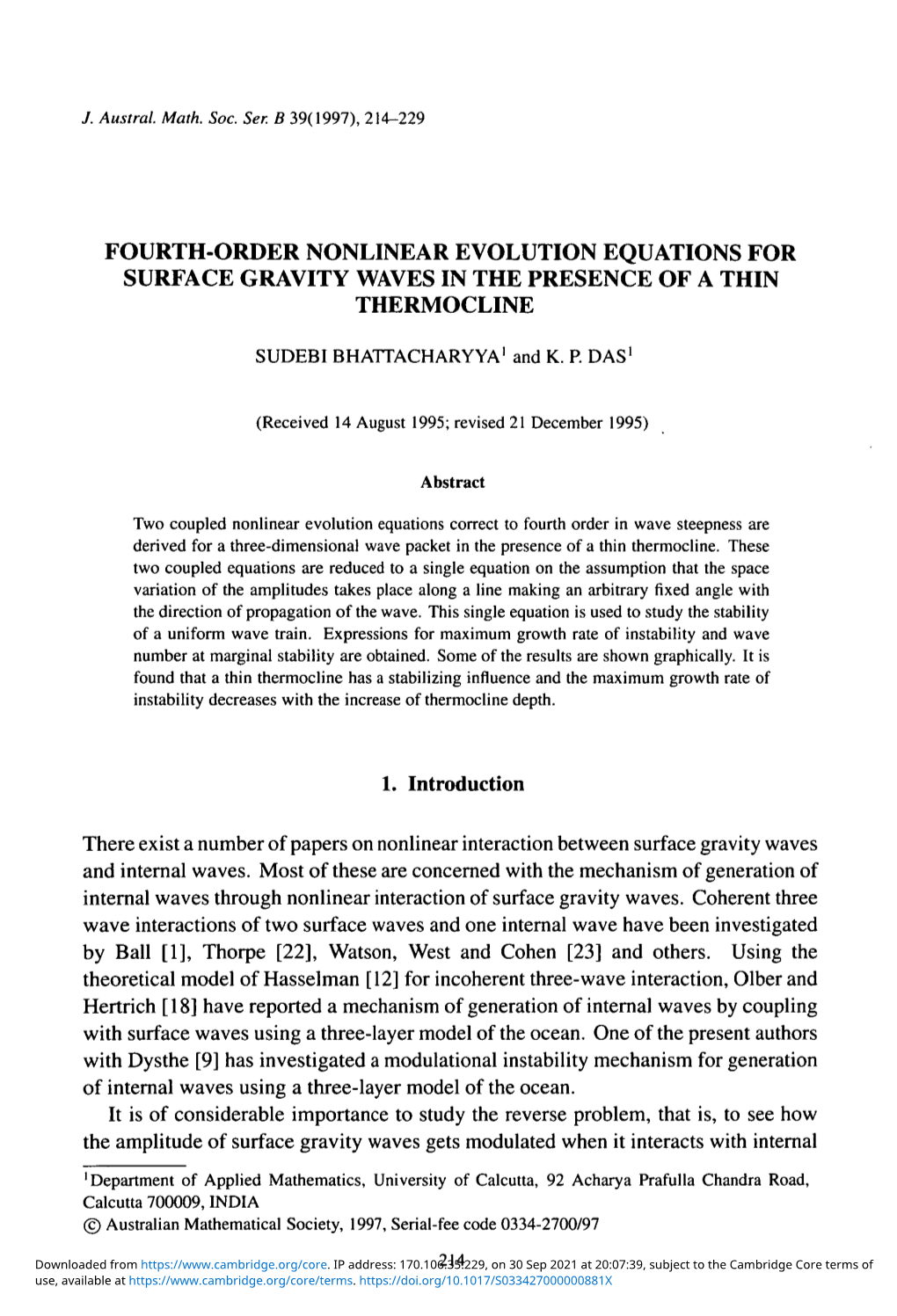 Fourth-Order Nonlinear Evolution Equations for Surface Gravity Waves in the Presence of a Thin Thermocline