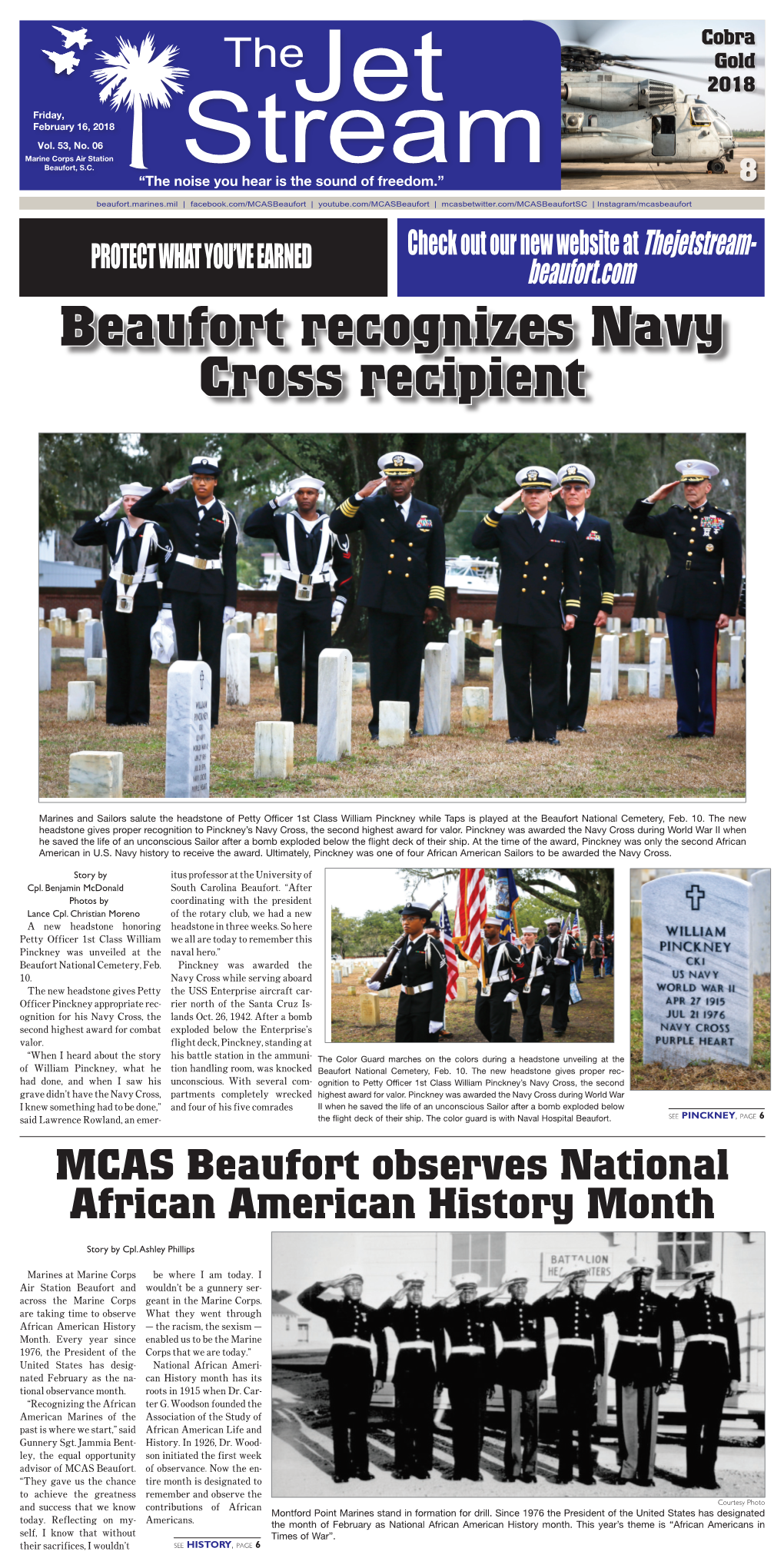 Beaufort Recognizes Navy Cross Recipient