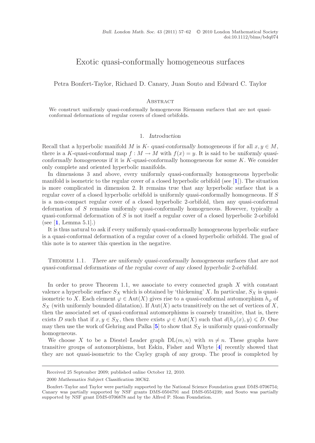 Conformally Homogeneous Surfaces