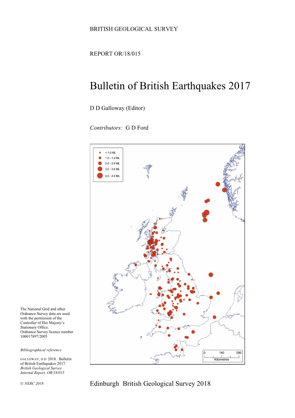 BGS Report, Single Column Layout