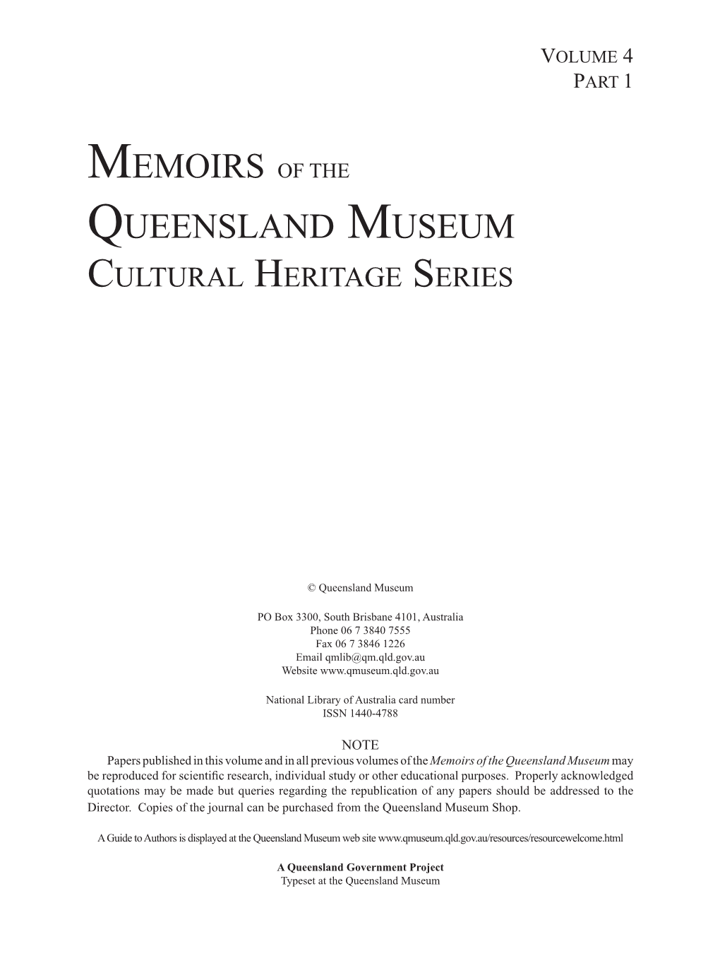 Cultural Heritage Series