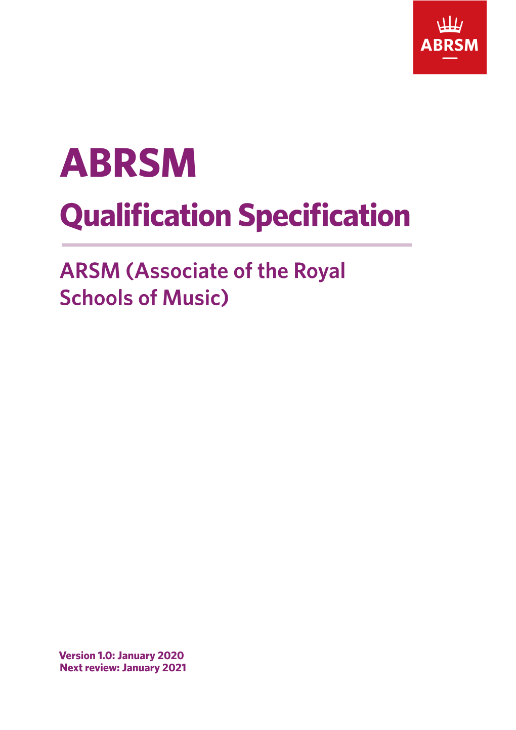 ARSM (Associate of the Royal Schools of Music)
