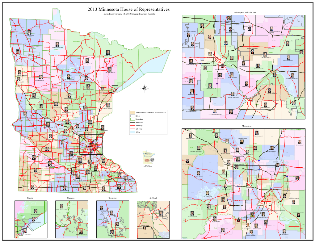 2013 Minnesota House of Representatives Minneapolis and Saint Paul Including February 12, 2013 Special Election Results North Oaks