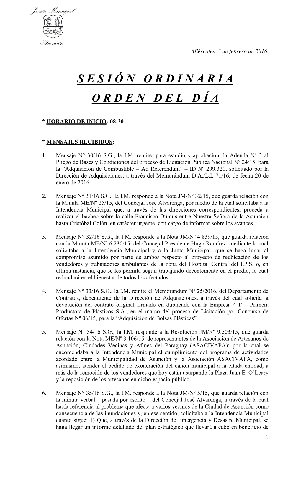 Asunción, 20 De Febrero De 2002