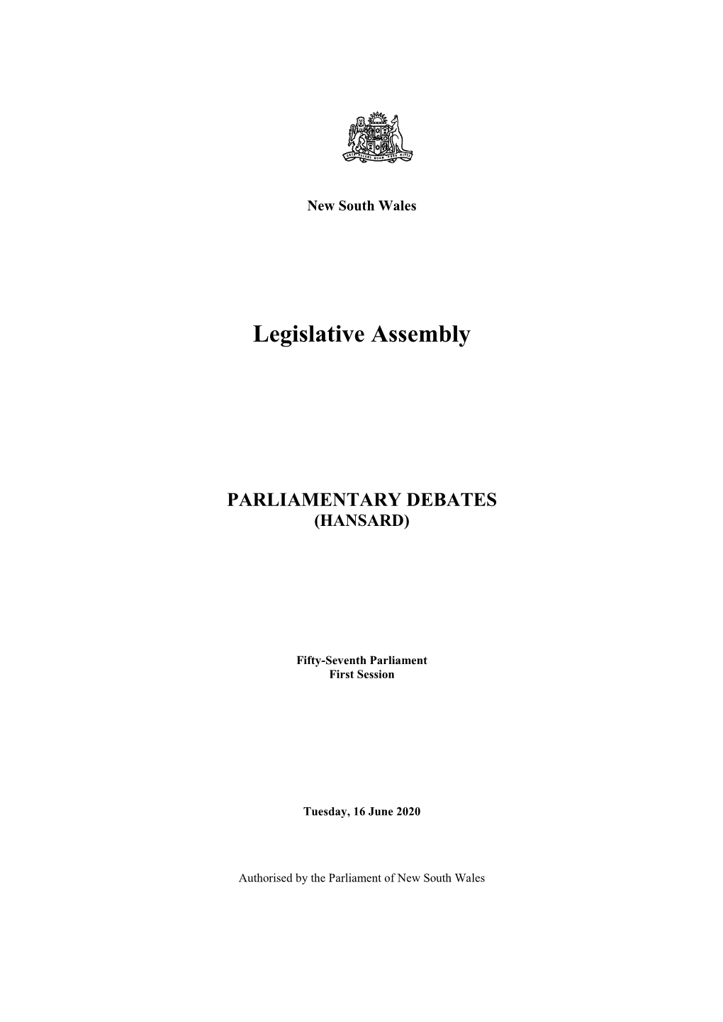 Legislative Assembly