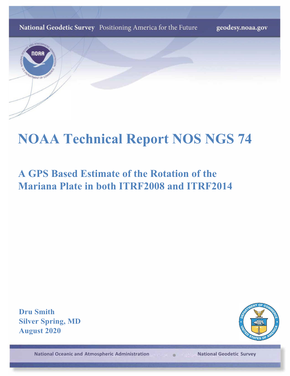 NOAA Technical Report NOS NGS 74 (Rotation