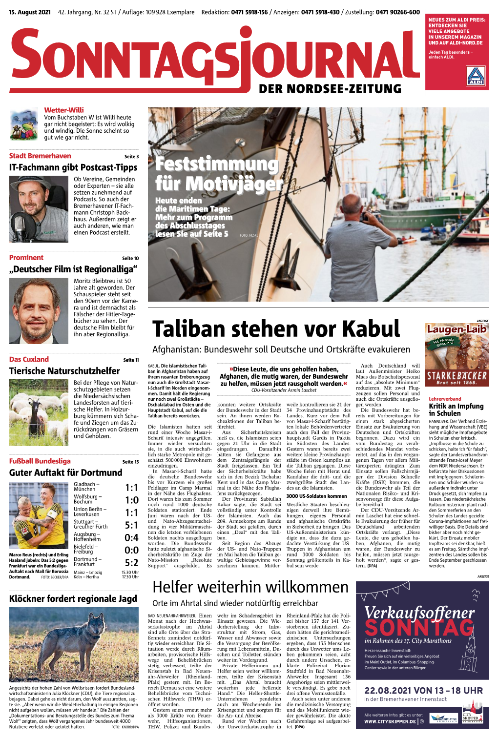 Sonntag, 15. 08. 2021 [ 8.64