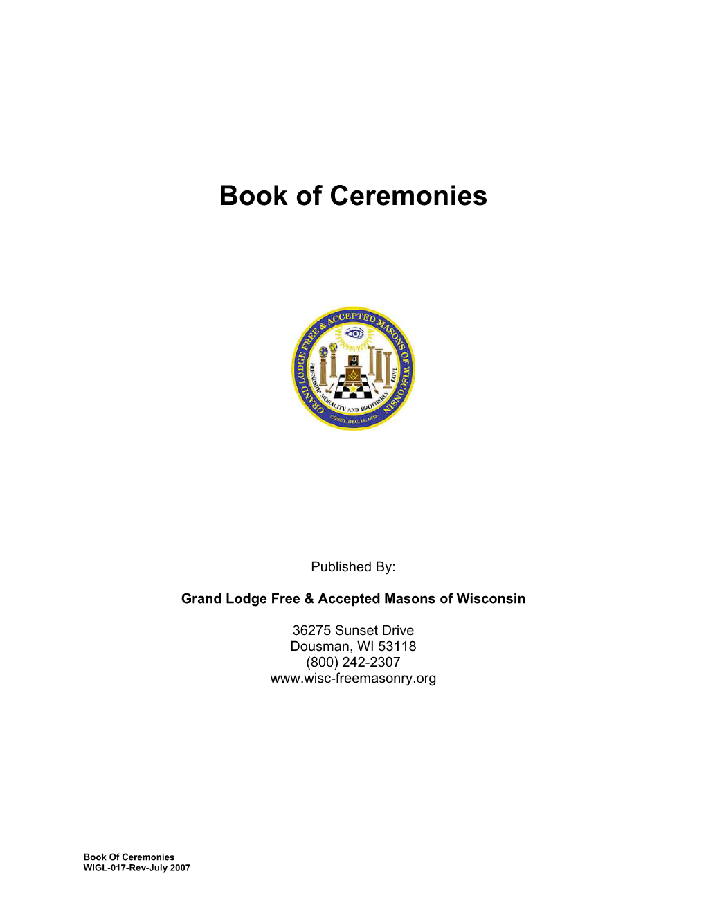 Book of Ceremonies