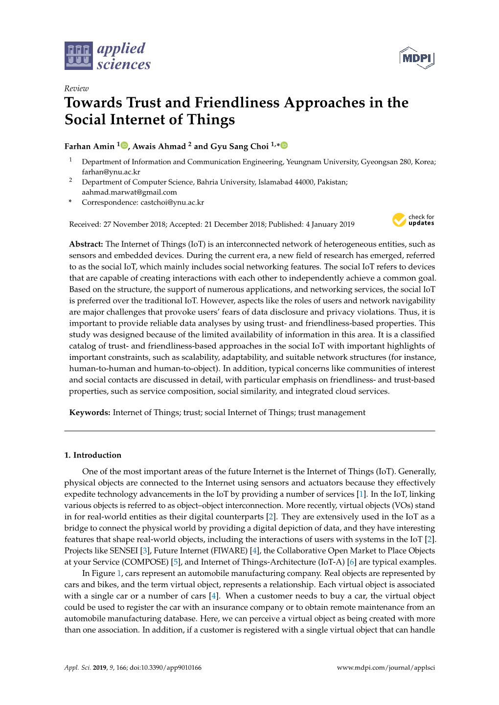 Towards Trust and Friendliness Approaches in the Social Internet of Things