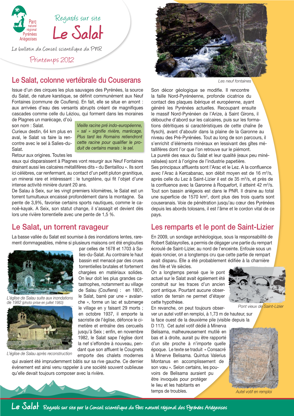 Le Salat Le Bulletin Du Conseil Scientifique Du PNR Printemps 2012