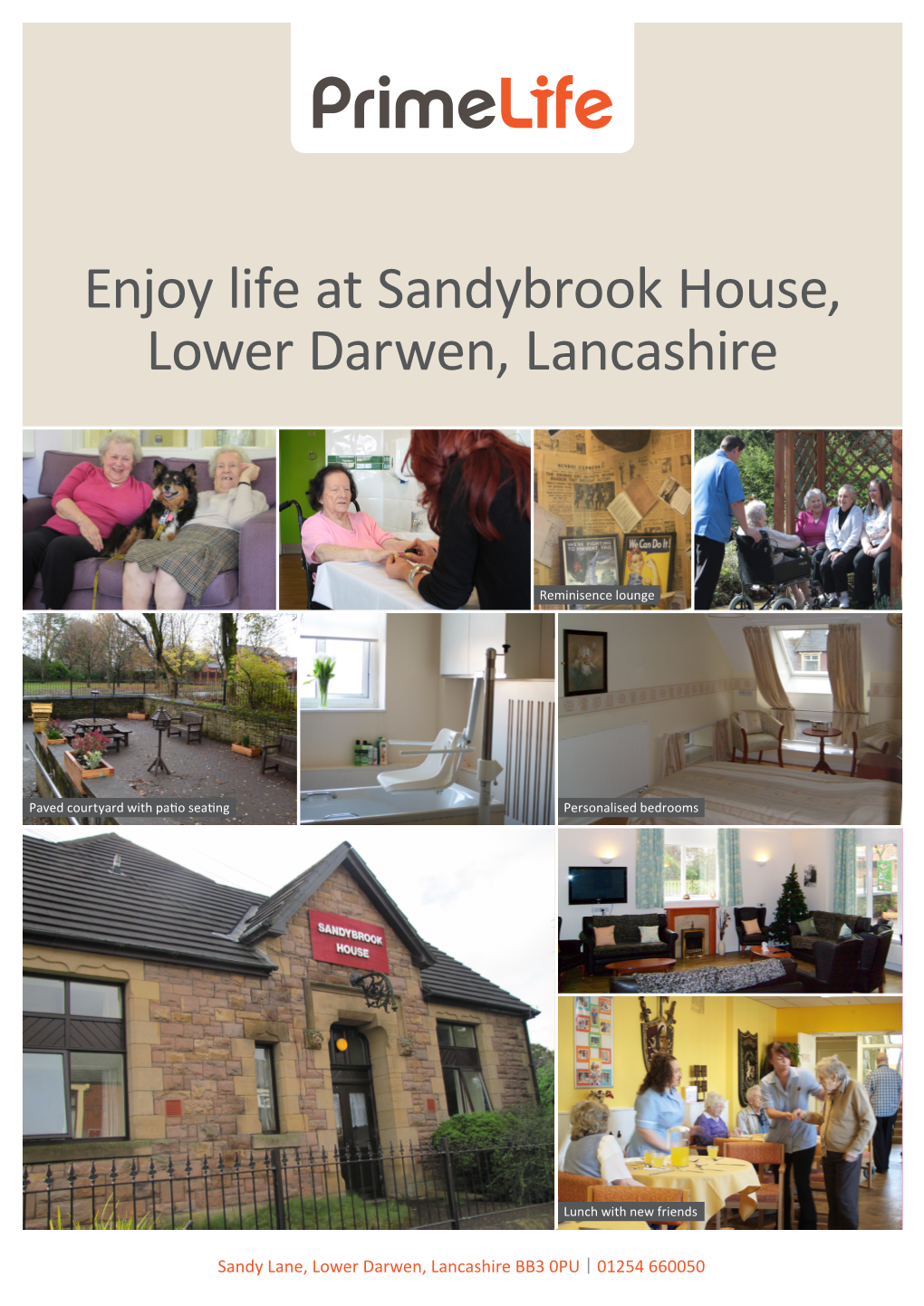 Enjoy Life at Sandybrook House, Lower Darwen, Lancashire