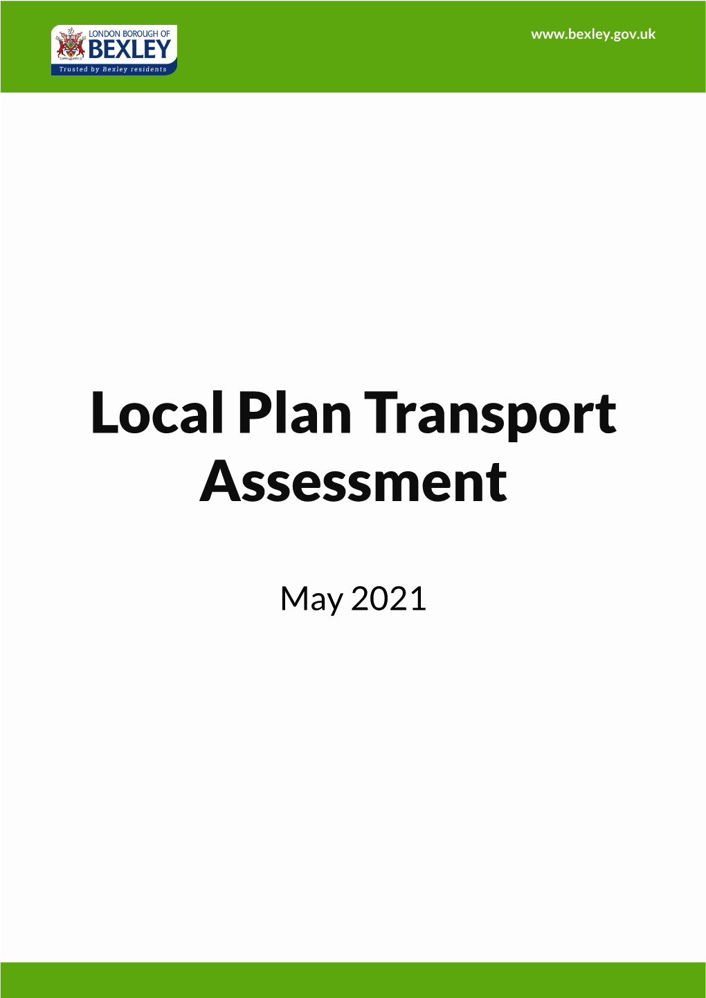 Local Plan Transport Assessment (May 2021)