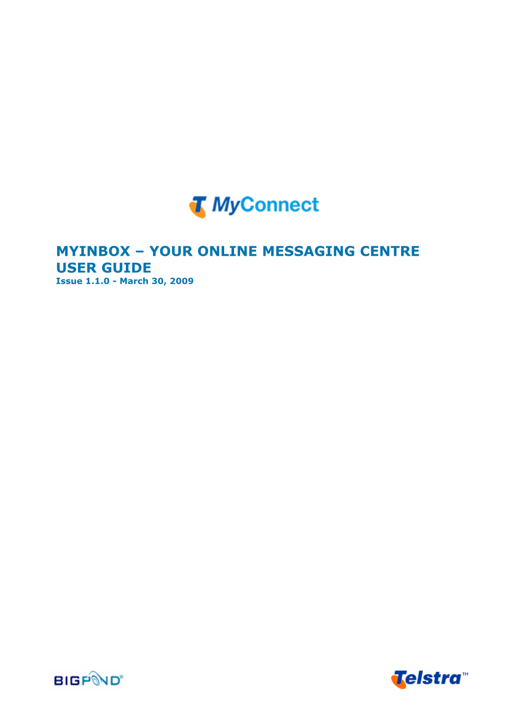 Myinbox Userguide - Myconnect - Telstra