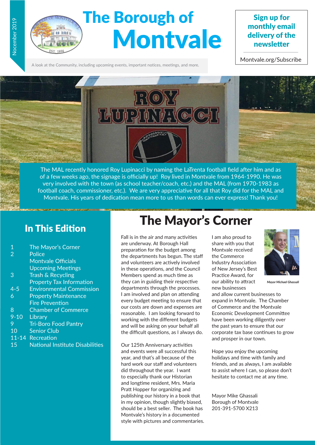 11-2019 Newsletter