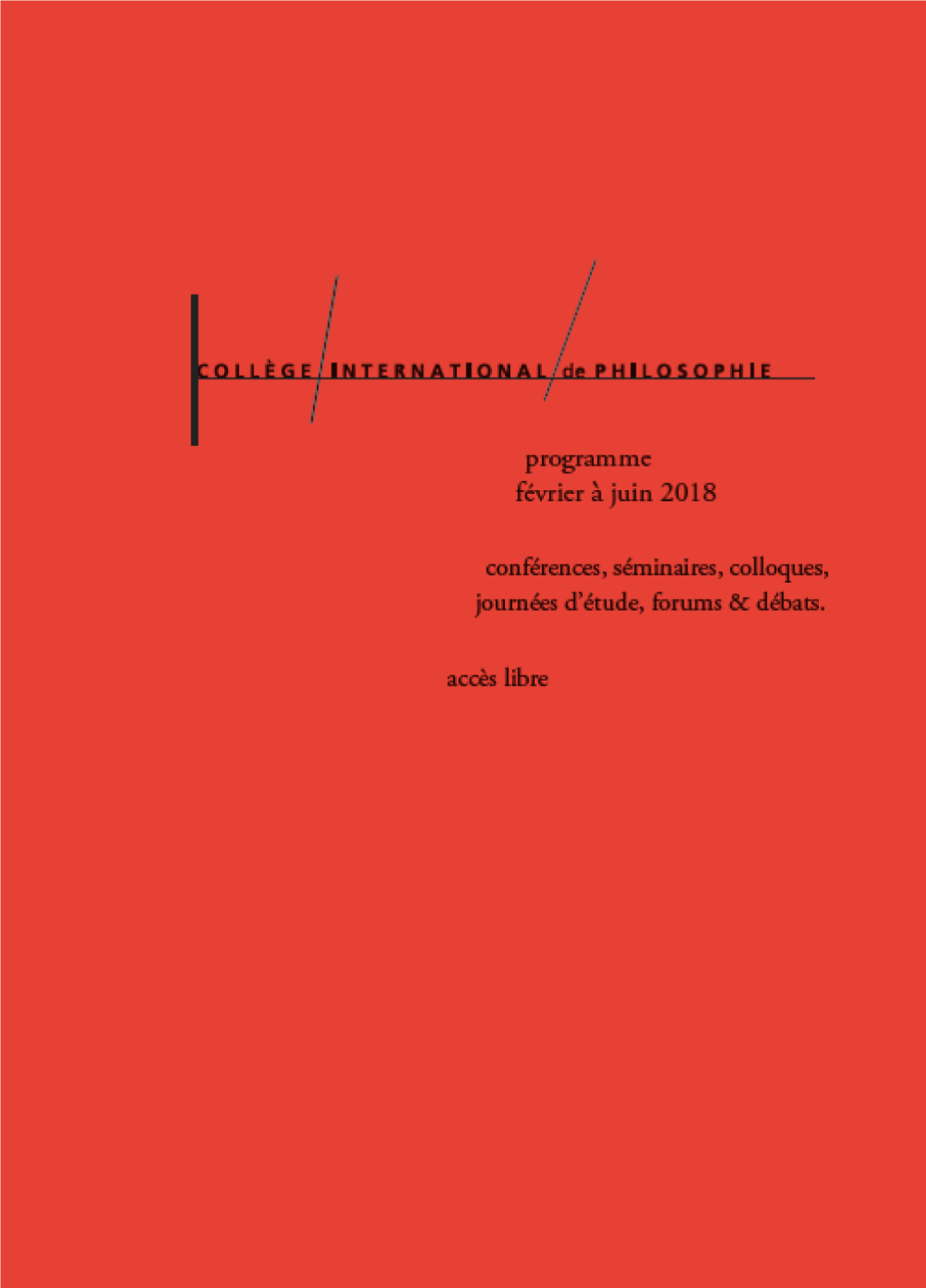 Programme Du Collège International De Philosophie Exerceront Leur Regard Sur La Collection Permanente Du Musée National D’Art Moderne