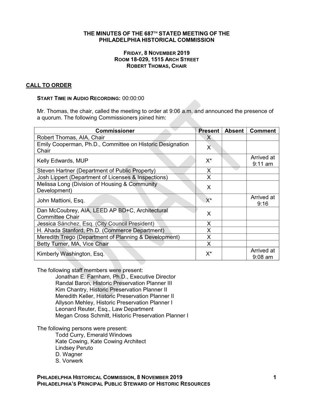 1 the Minutes of the 687 Th Stated Meeting of The