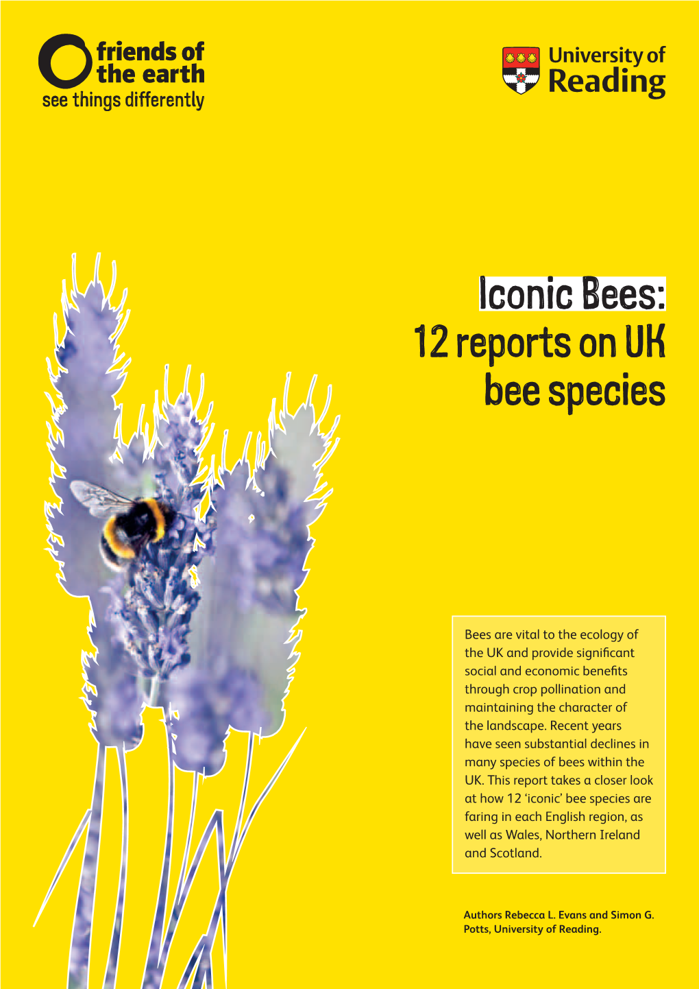 Iconic Bees: 12 Reports on UK Bee Species