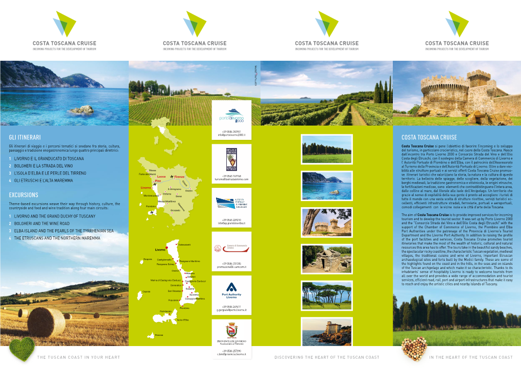 Costa Toscana Cruise Gli Itinerari Excursions